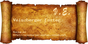 Veiszberger Eszter névjegykártya